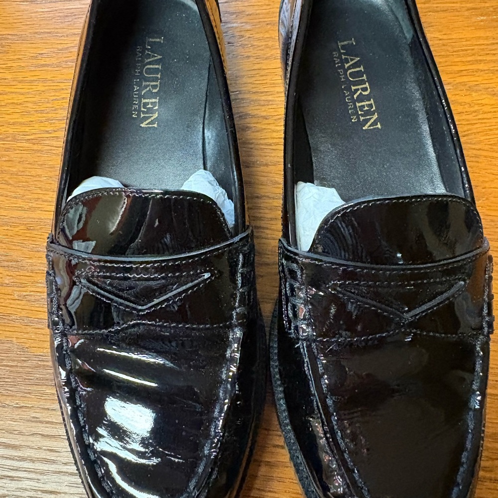 Lauren Ralph Lauren women’s Patent Leather Penny Loafers